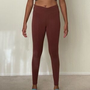 Old Navy Maroon Extra High Rise Leggings